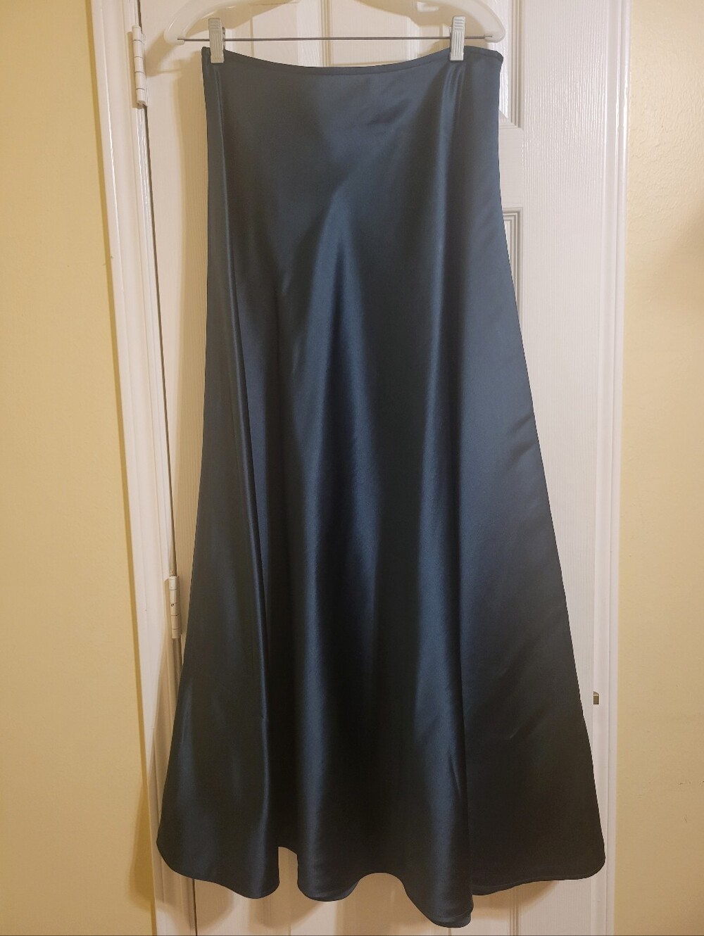 Ralph Lauren Satin Maxi Skirt in Deep Teal